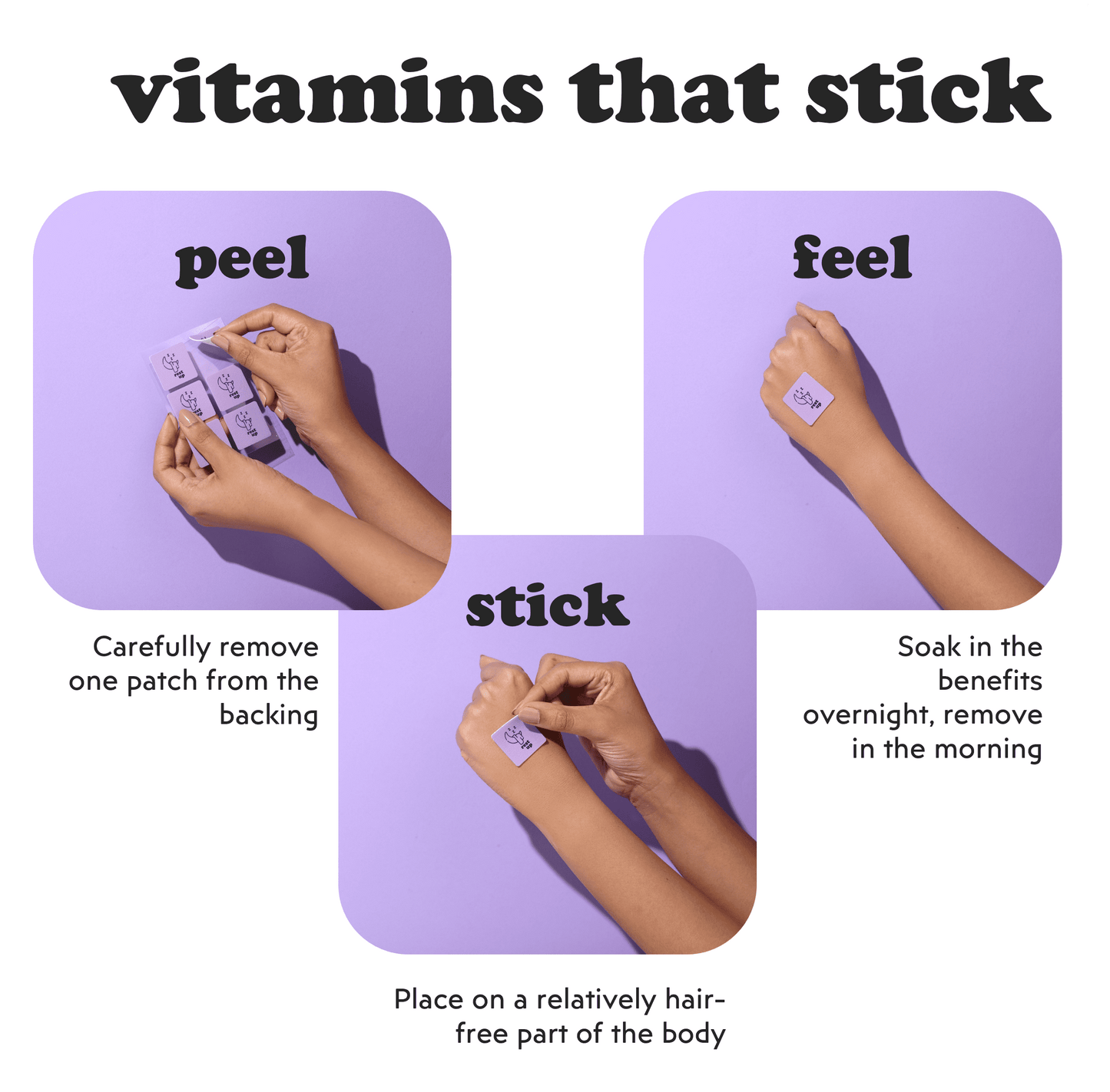 how to use guide for Comprehensive ingredient list of Patch Up's Rest Up sleep aid patches featuring Melatonin, Valerian Root, and Magnesium to promote restful sleep, reduce stress, and regulate sleep cycles.