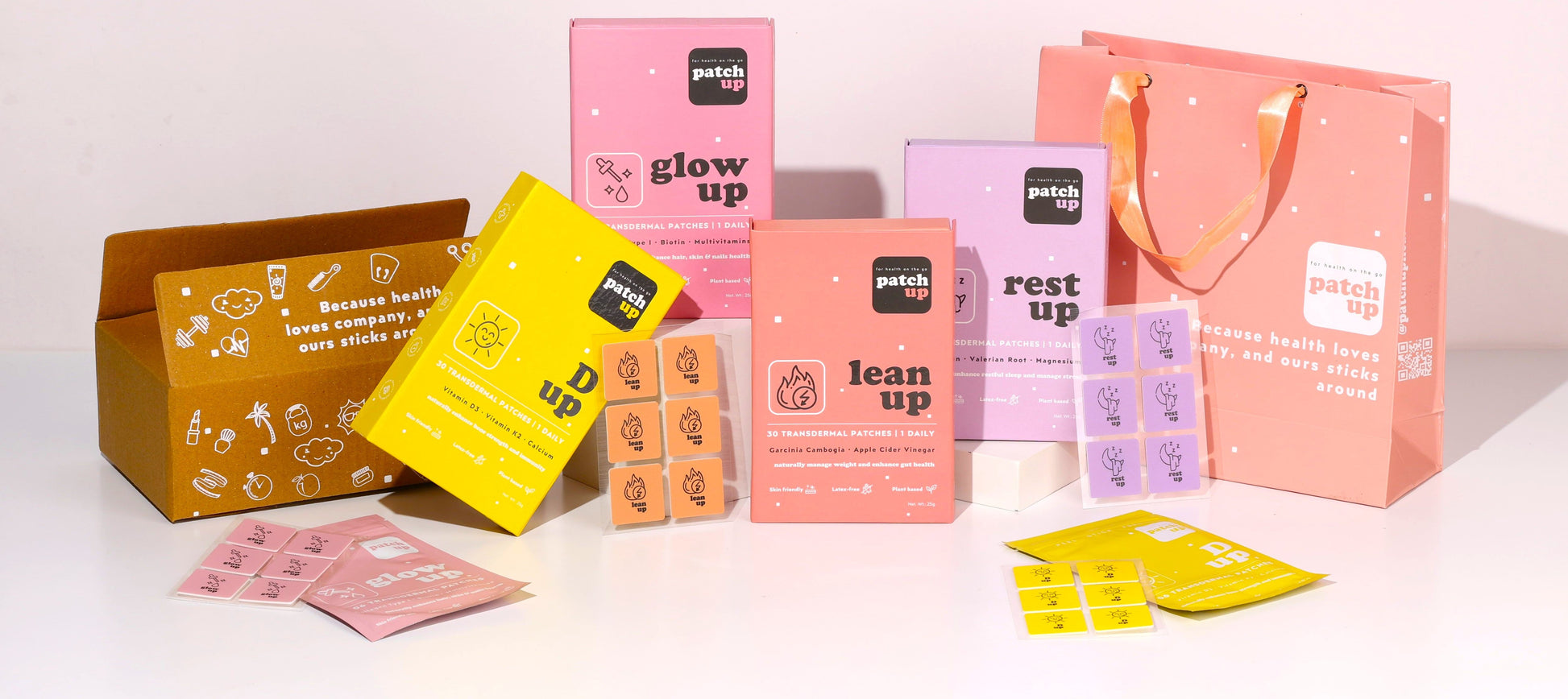 D up, glow up, lean up and rest up vitamin patches