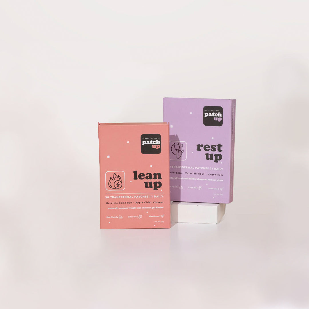 Patch Up - The Detox Patch Combo, 60 Count Transdermal Patches for Health, Beauty, Vitality and Sleep | Contains 30 units each from Rest up and Lean up | Loaded with multivitamins