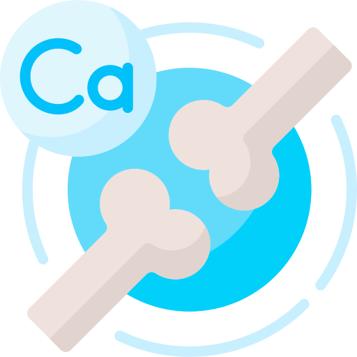 bone diagram signifying calcium