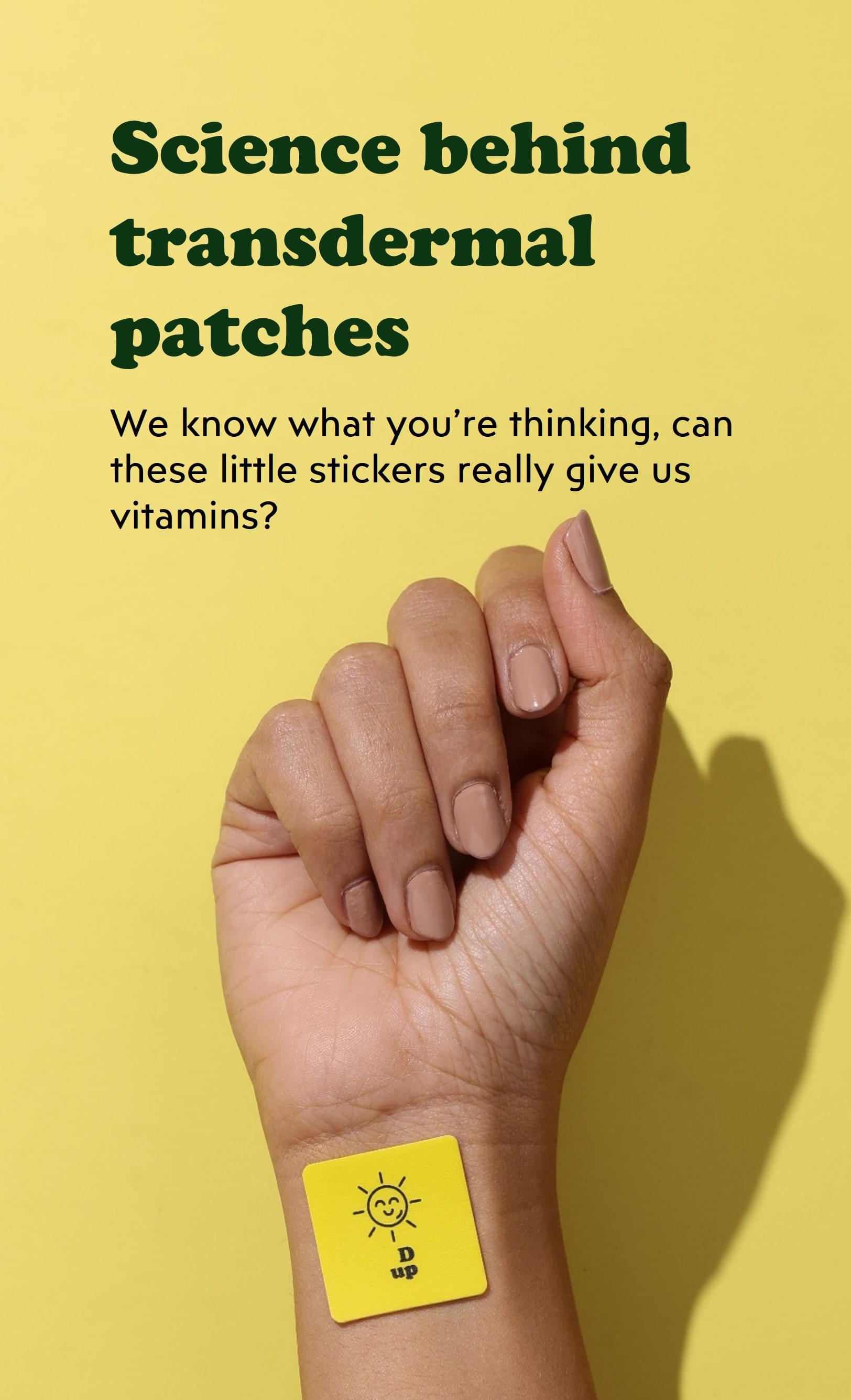 science behind patch up's vitamin transdermal patches